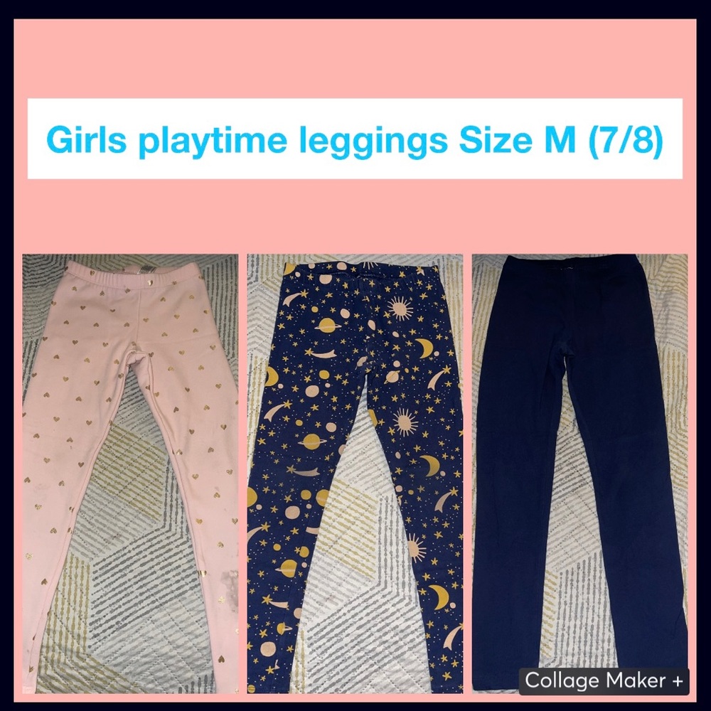 Girls leggings Size M (7/8)